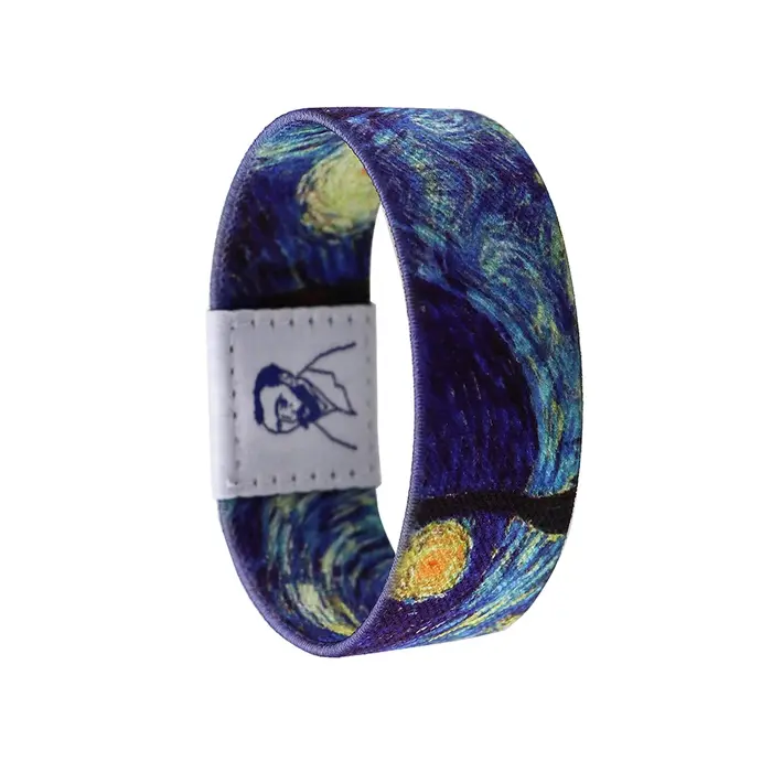 Bracelets à large bande pour hommes et femmes, style de peinture à l'huile Van Gogh classique, bracelet commandé, accessoires de mode