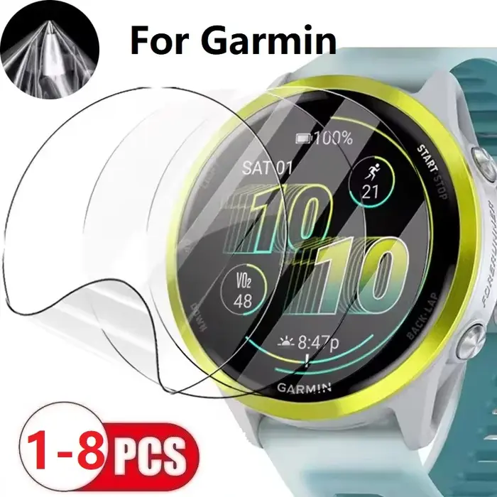 Film souple de protection pour montre Garmin Forerunner 55 45 165 945 935 735 XT 255 265 s 965 955,
