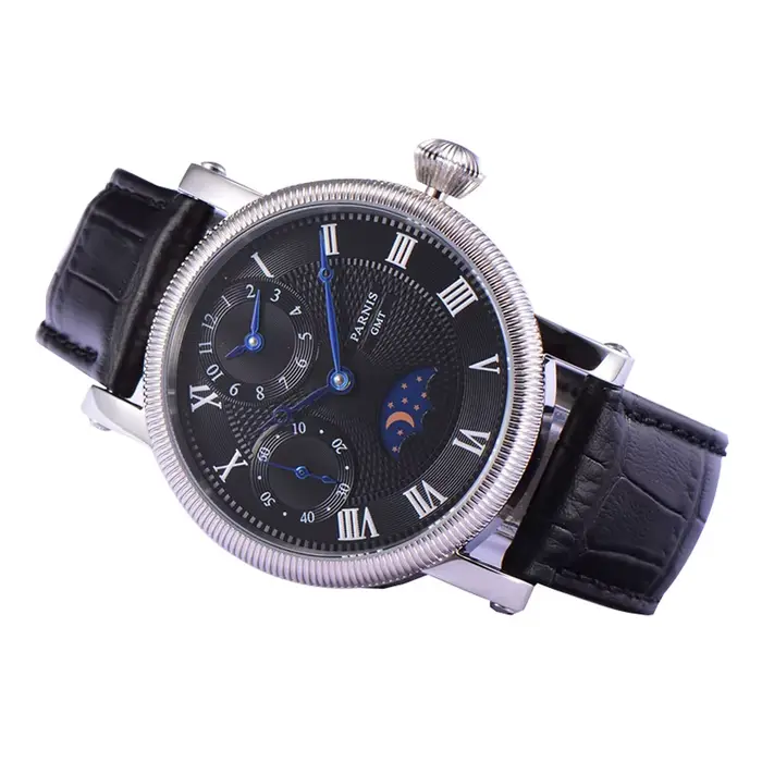 Montre-bracelet mécanique à remontage manuel pour homme