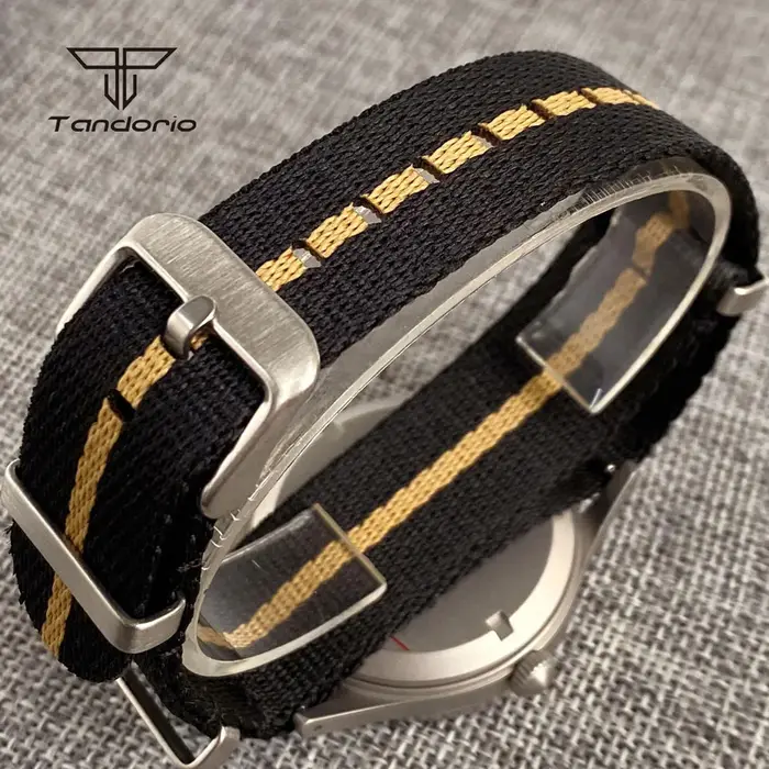 Tandorio 40mm 50 brasses Style dôme saphir montre mécanique pour hommes automatique mis5 8215 Movt 20ATM plongeur vert lumineux