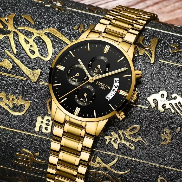 NIBOSI Relogio Masculino luxe hommes montres haut de gamme