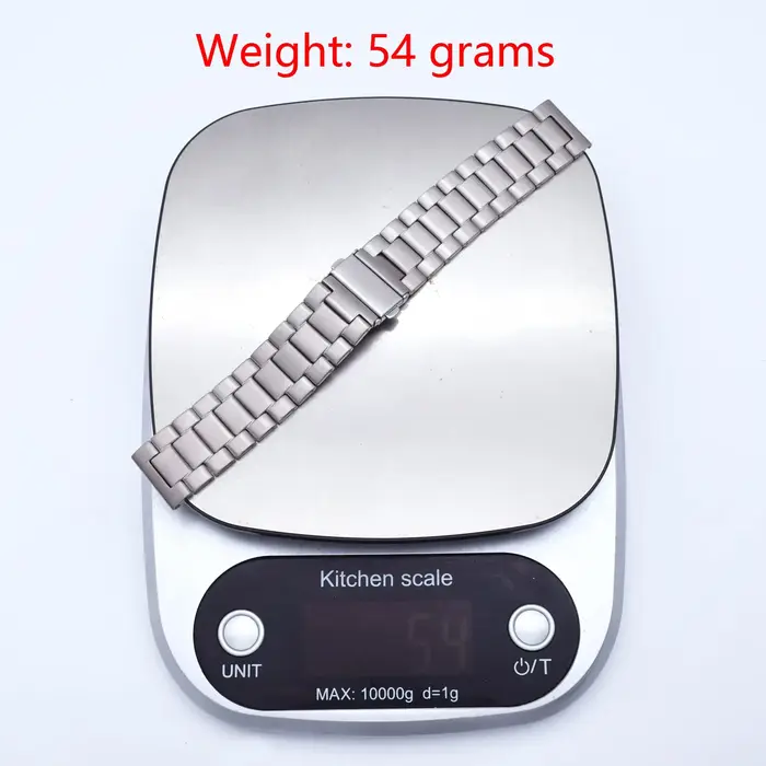THEAGE Bracelet de montre solide en titane pour hommes et femmes