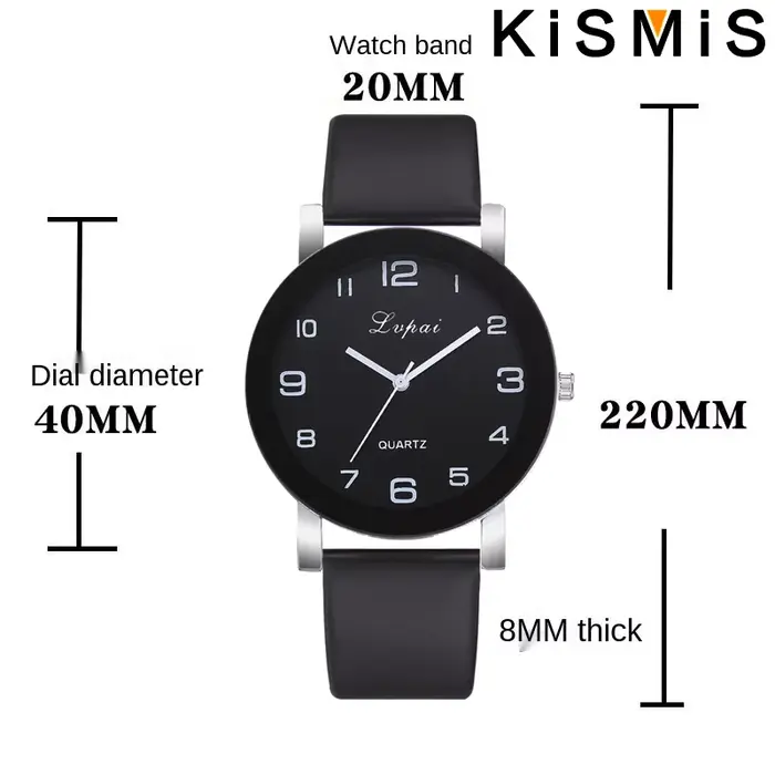 KISMIS mode Simple en cuir blanc horloge montres femmes robe Quartz montre-bracelet