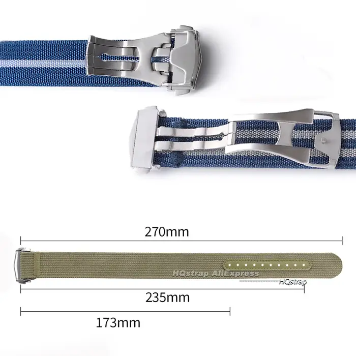 Bracelet de montre en Nylon 20mm 22mm pour Omega pour Swatch ceinture étanche Sport boucle pliante bracelet de montre hommes femmes montres accessoires