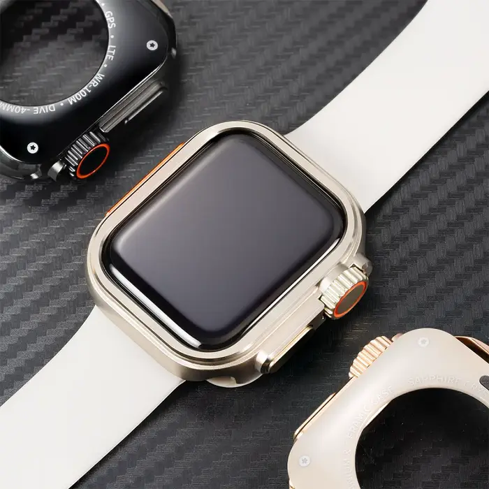 Étui de protection en alliage métallique pour Apple Watch 11 10 46 mm