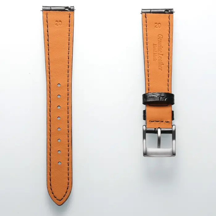 Bracelets de montre en cuir d'alligator