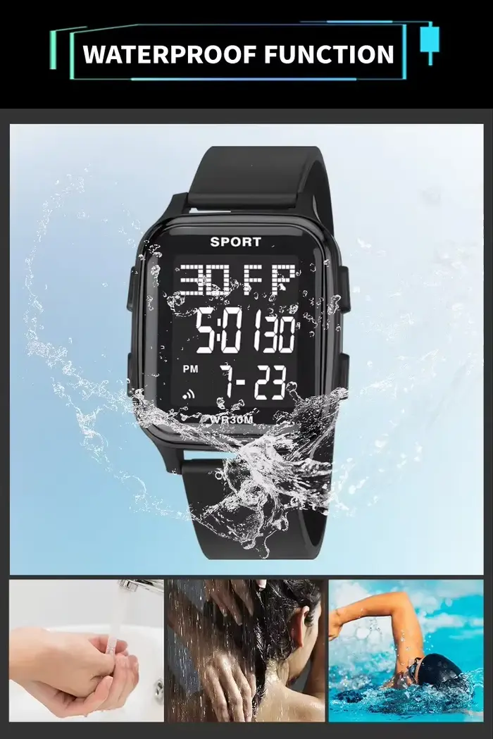 YIKAZE montre de sport pour hommes étanche multifonction