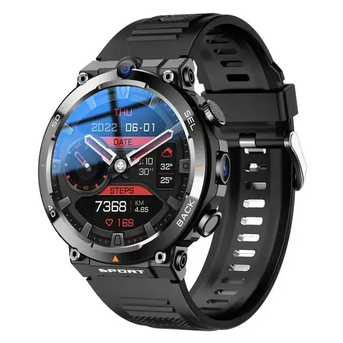 Montre intelligente réseau 4G pour hommes et femmes, Android, caméras pour touristes, prise en charg
