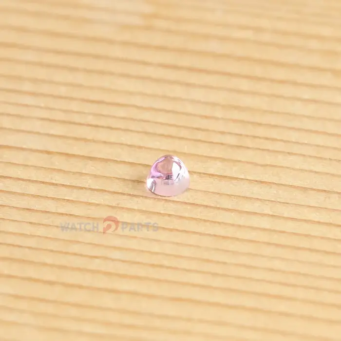 Couronne de montre en Zircon rose pour pièces de montre Cartier Pasha 2973 27mm