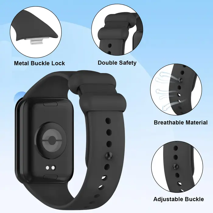 Bracelet en Silicone pour Xiaomi Mi Smart Band 8 Pro /9 Pro