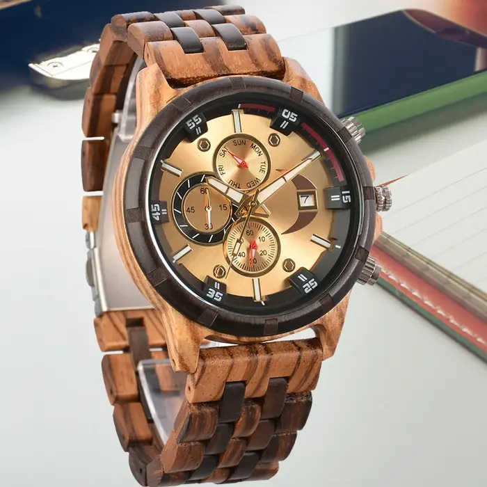 Montre en bois hommes