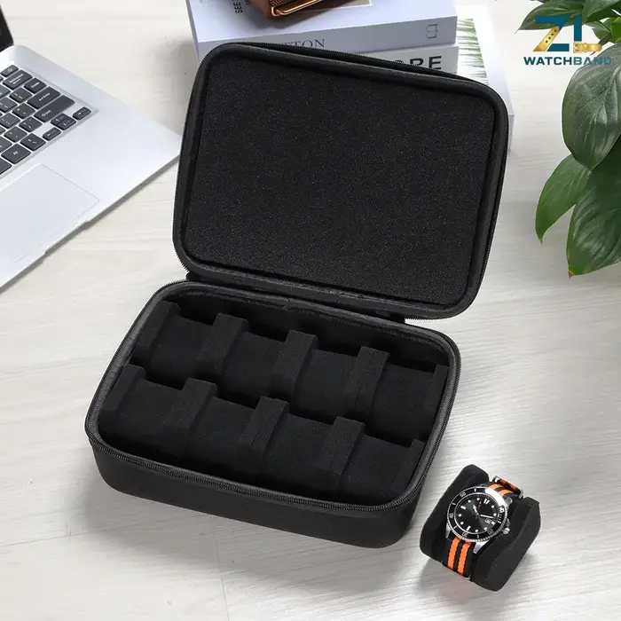 Boîte de rangement pour montres pour hommes ou femmes, étui de voyage pour montres, support de rangement portable pour montres-bracelets et montres intelligentes