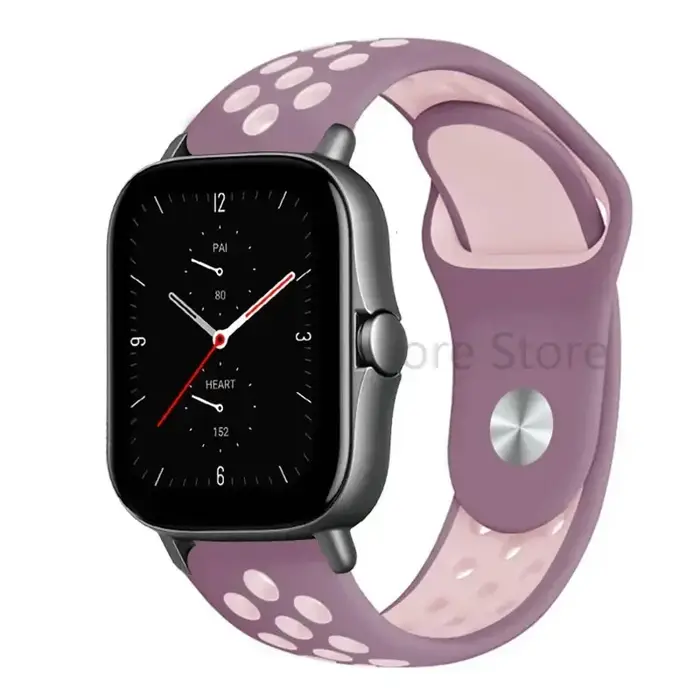 Bracelet de montre en Silicone, 20mm/22mm, pour Amazfit GTS 4/GTR 4/3/2 Mini/Pro/stratos/équilibre S