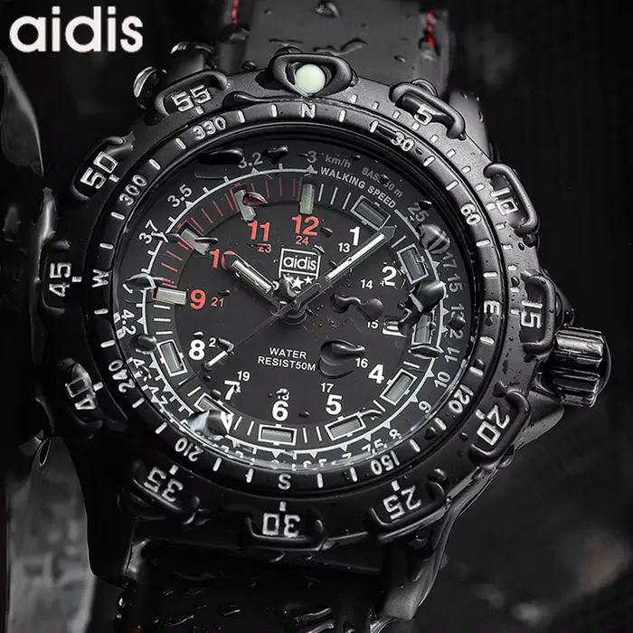 Addies montre militaire Forces spéciales Sports de plein air lumineux classique joint armée montre-b