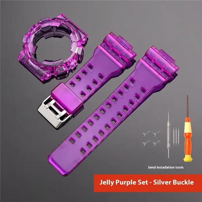 Étui à Bracelet Transparent coloré pour G-SHOCK GA-100/110/120/140 GD-100/110/120 GAX-100 GLS-100