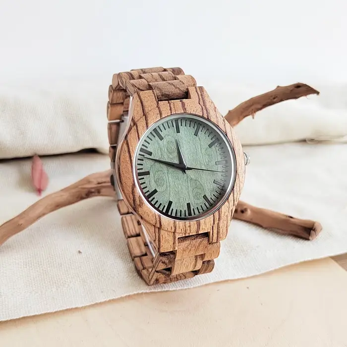 Montres-bracelets en bois Vintage pour hommes et femmes