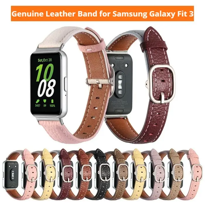 Bracelets en cuir pour Samsung Galaxy Fit 3
