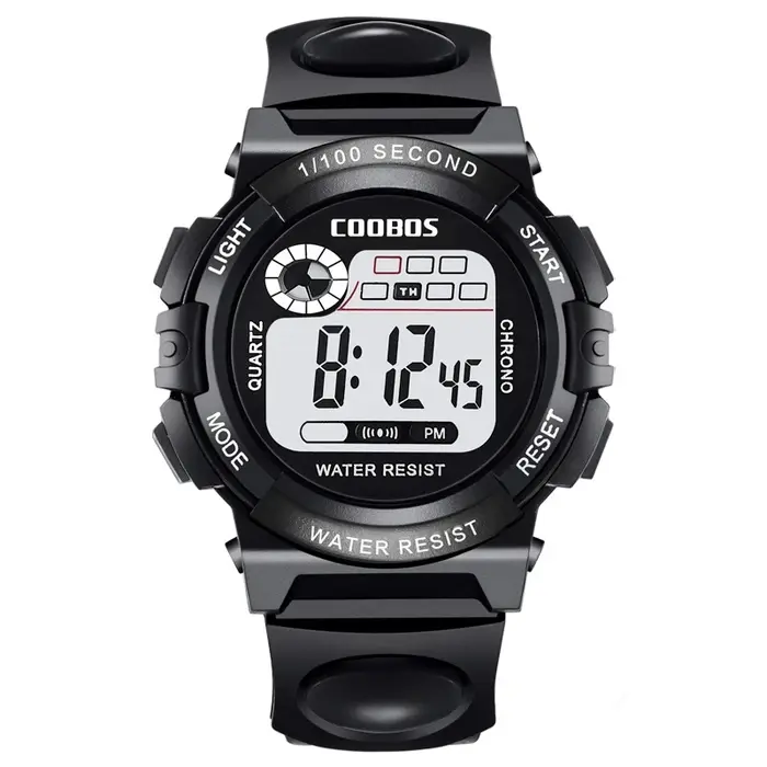 Montres de sport pour enfants COOBOS, montre numérique LED étanche pour enfants, multifonctionnelle, lumineuse, pour filles et garçons, Relogio Infantil