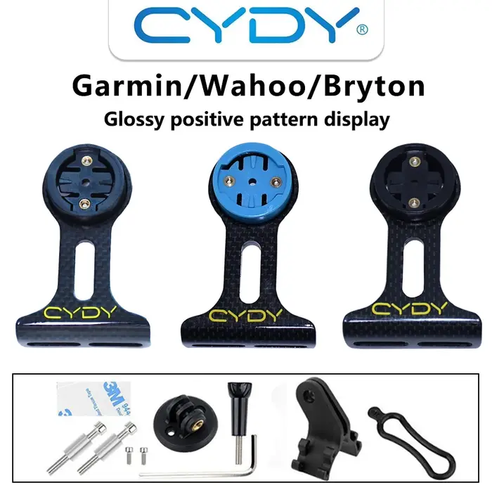 Support GPS CYDY Carbon 3K pour vélo (Garmin