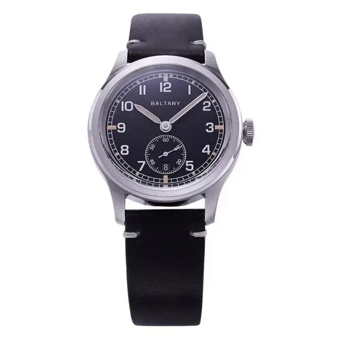 Baltany hommes montre automatique 39mm pilote mécanique montre-bracelet saphir miroir 10ATM étanche ST1731 petit deuxième cadran dégradé