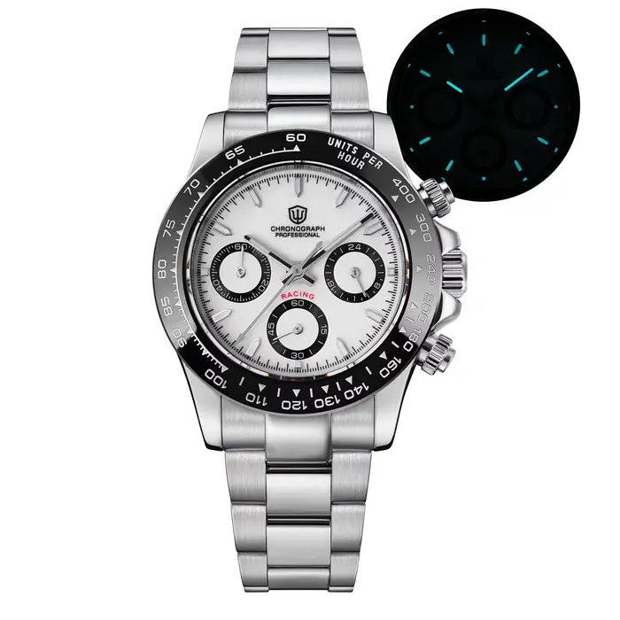 Watchdives WD16500 V2 montre à Quartz VK63 balayage sport chronographe montres saphir AR revêtement 