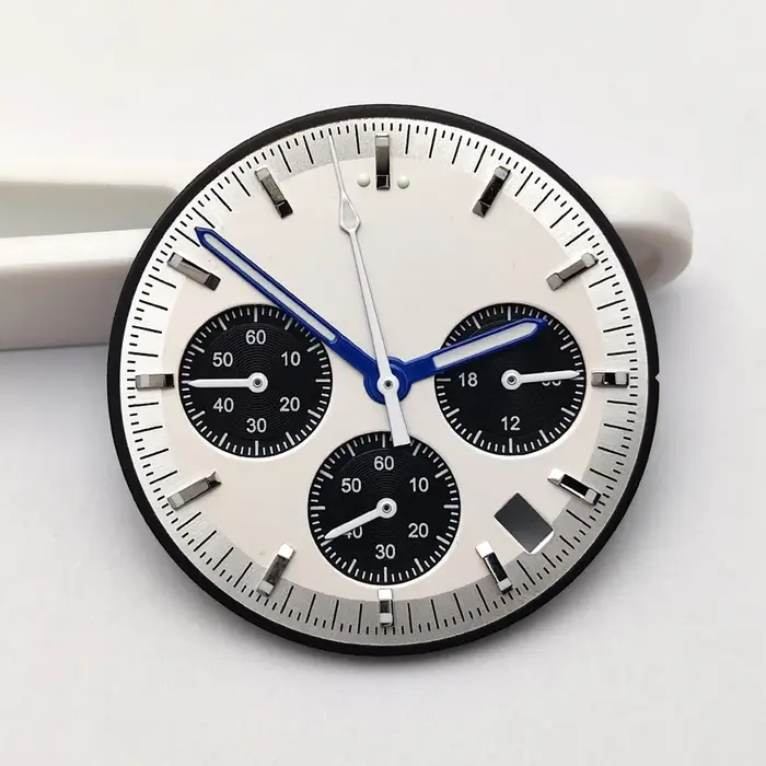 Kit de cadran et aiguilles de montre chronographe multifonctionnel pour homme 32