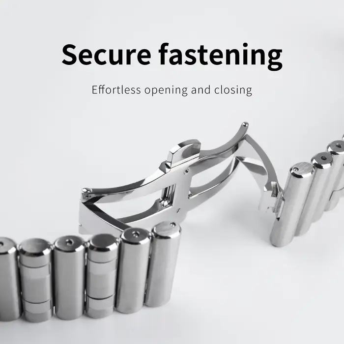 Bracelet de montre en acier inoxydable massif de qualité supérieure