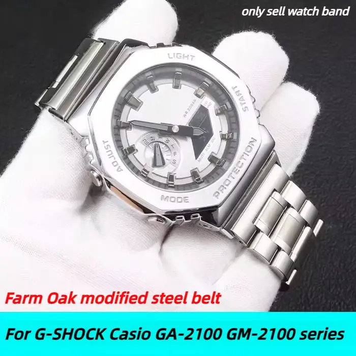 Bracelet en acier inoxydable GA2100 pour Casio G-SHOCK