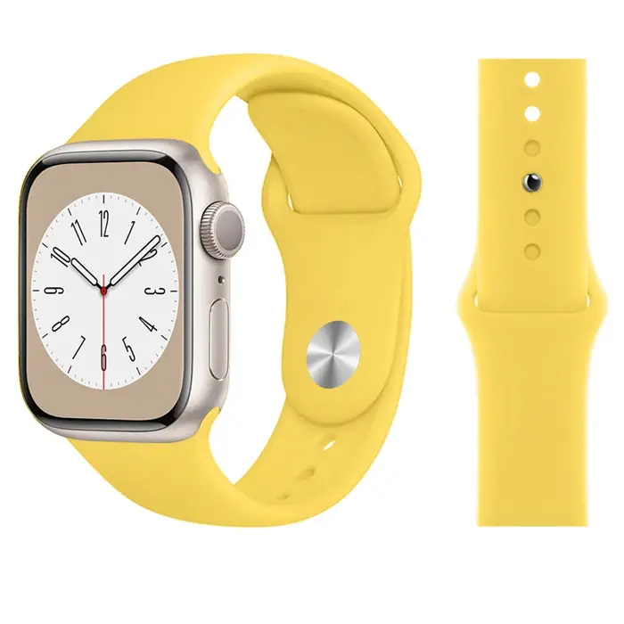 Bracelet en Silicone pour Apple Watch, 45mm 46mm 44mm 41mm 40mm 42mm, Sport Correa, iWatch série 11 
