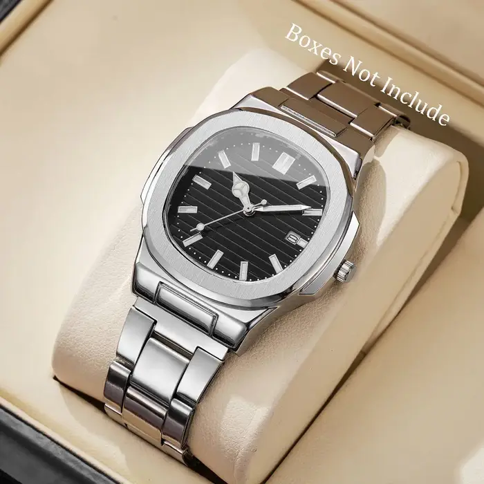 Montres d'affaires carrées pour hommes