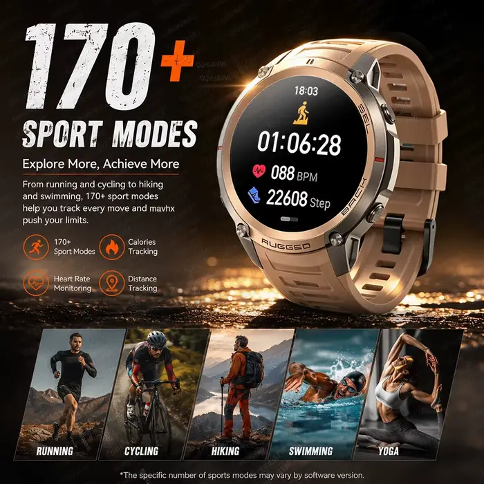 Nouvelle montre connectée GPS intégrée d'extérieur