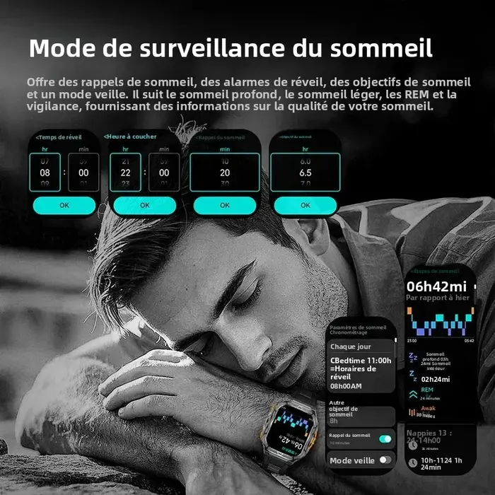 Montre connectée de luxe AMOLED