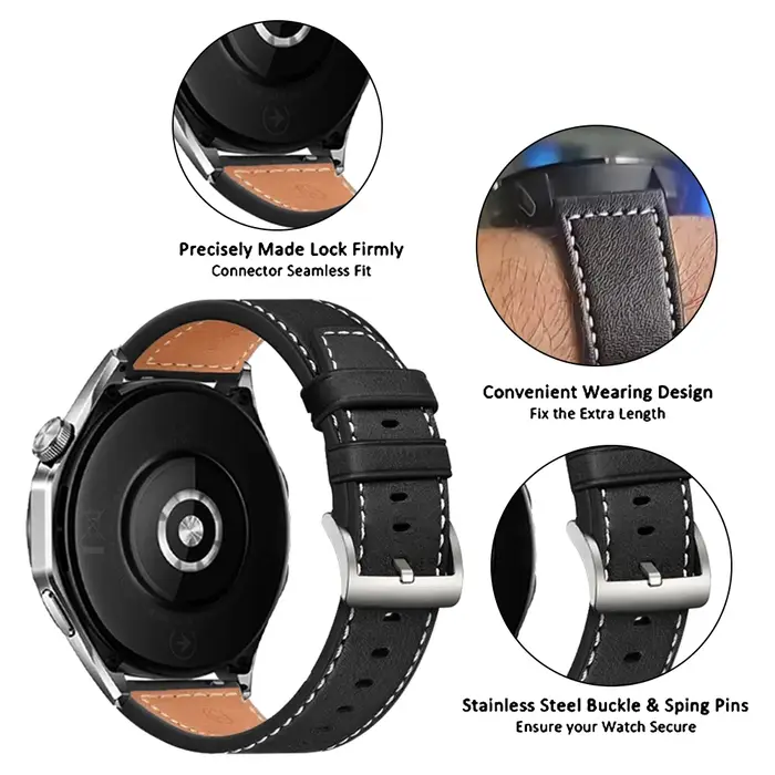 Bracelet de montre en cuir