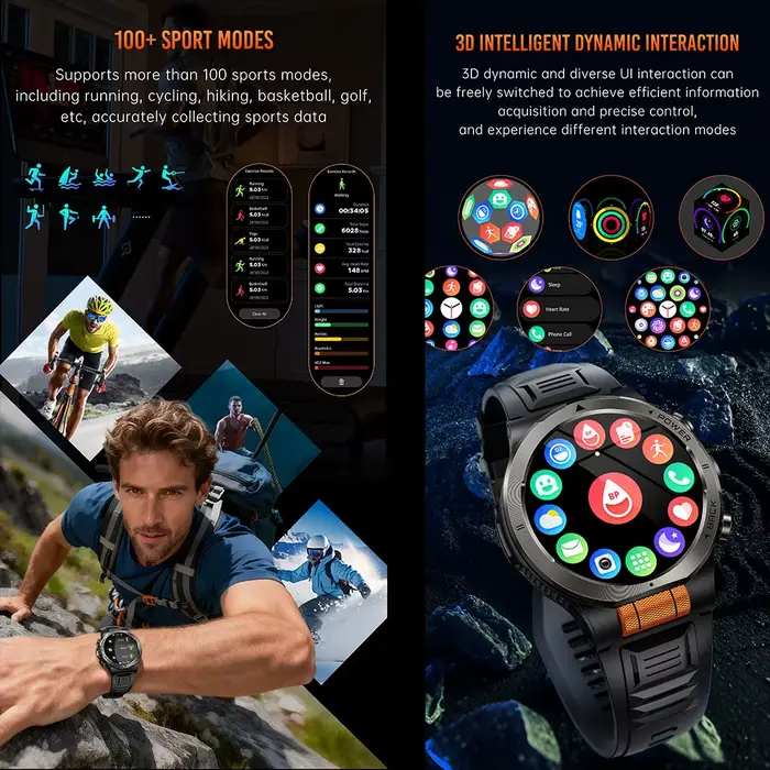 Montre de sport avec plus de 100 modes sportifs