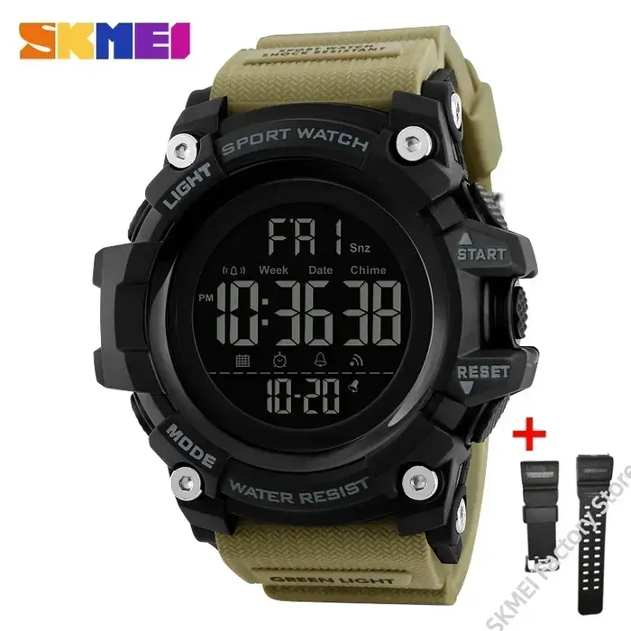 SKMEI 1384 montre électronique de Sport étanche pour hommes montres-bracelets numériques militaires