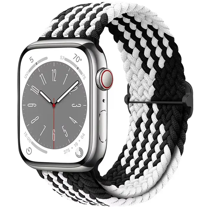 Boucle Solo tressée pour Apple watch Ultra band 40mm 44mm 41mm 38mm 49mm 45mm bracelet en Nylon élas