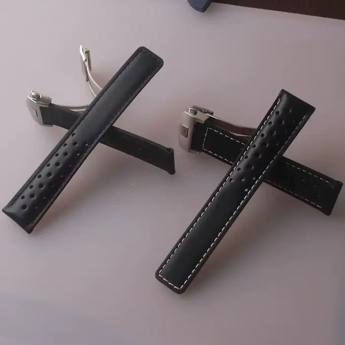 Bracelet de montre en cuir véritable