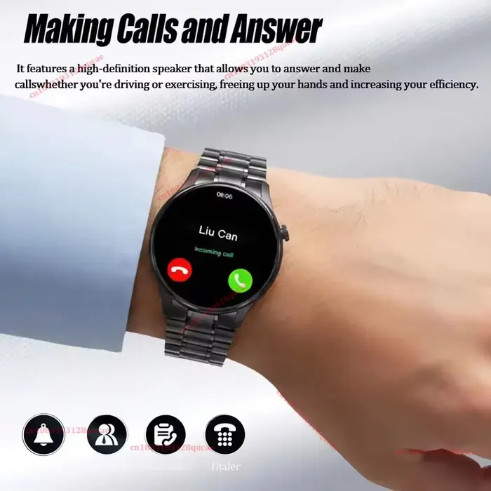 Montre connectée pour hommes, plus de 100 modes sportifs, écran tactile HD, contrôle des photos, cadran personnalisable, étanche 5ATM, compatible iOS et Android, Ht22