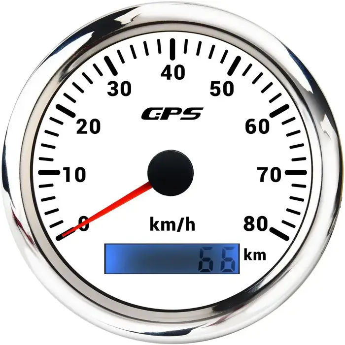 Compteur de vitesse GPS universel 85MM, rétroéclairage LED 7 couleurs, pour moto, bateau, camion, 60 km/h, 200 km/h