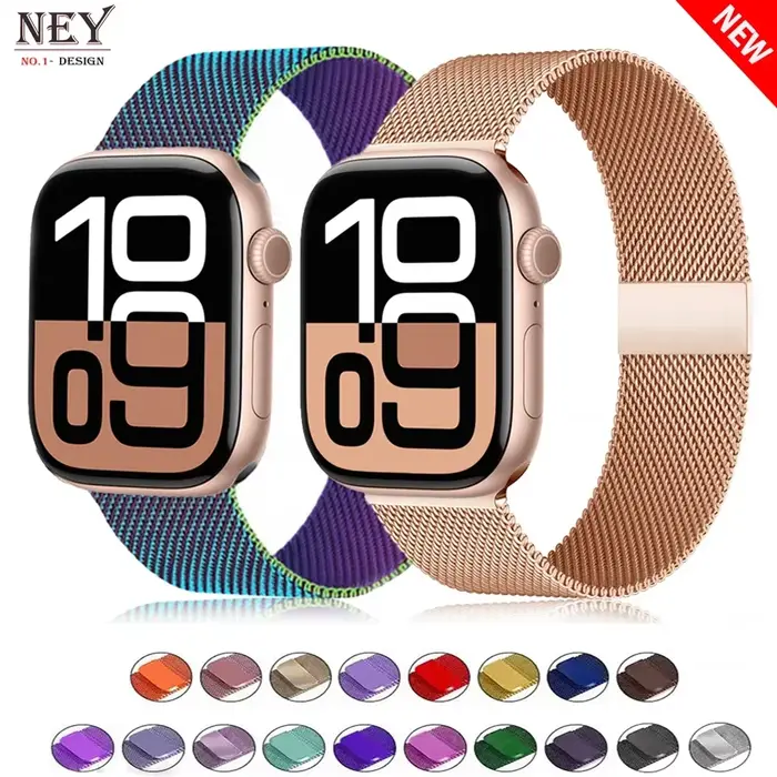 Boucle milanaise pour bracelets de montre Apple 45mm 44mm 40mm 41mm 42mm-46mm bracelet starlight iwatch série 8 7 6 5 SE 9 10 Ultra 2 49mm