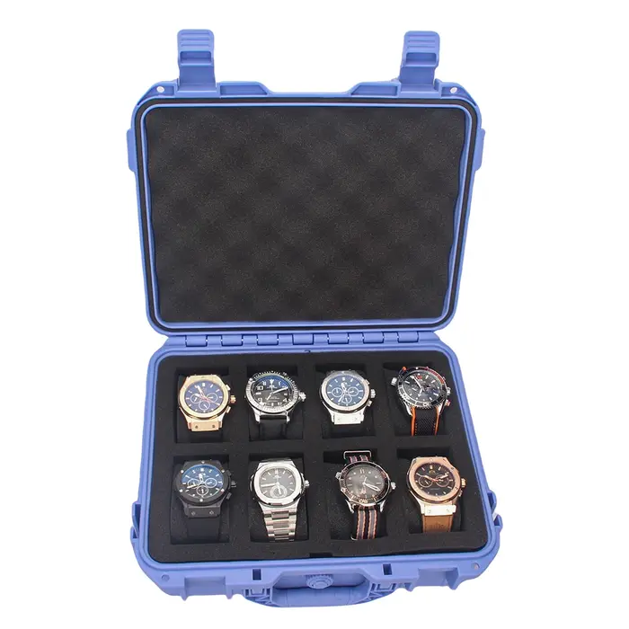 Boîte de rangement de montre de couleur à 8 grilles