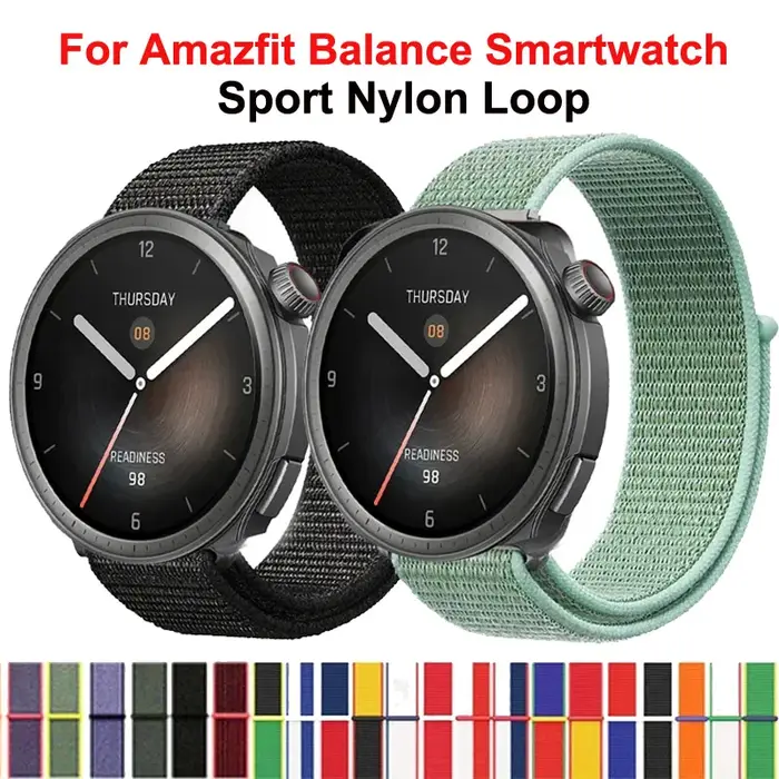 Bracelet à boucle en Nylon pour montre connectée Amazfit Balance