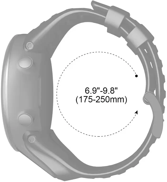 Bracelet de montre en TPU Compatible pour les bracelets Suunto Core