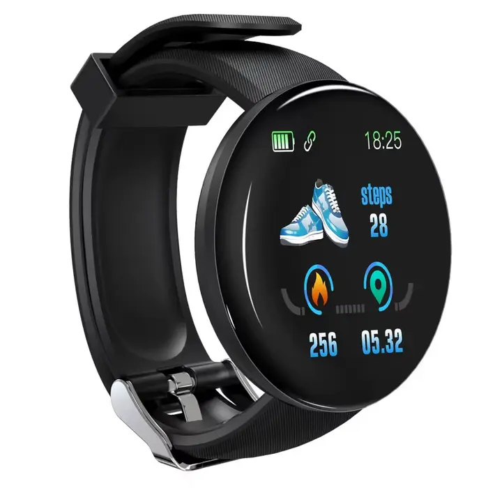 Nouvelle montre intelligente hommes femmes Bracelet Intelligent LED D18 Smartwatch étanche Smart écr
