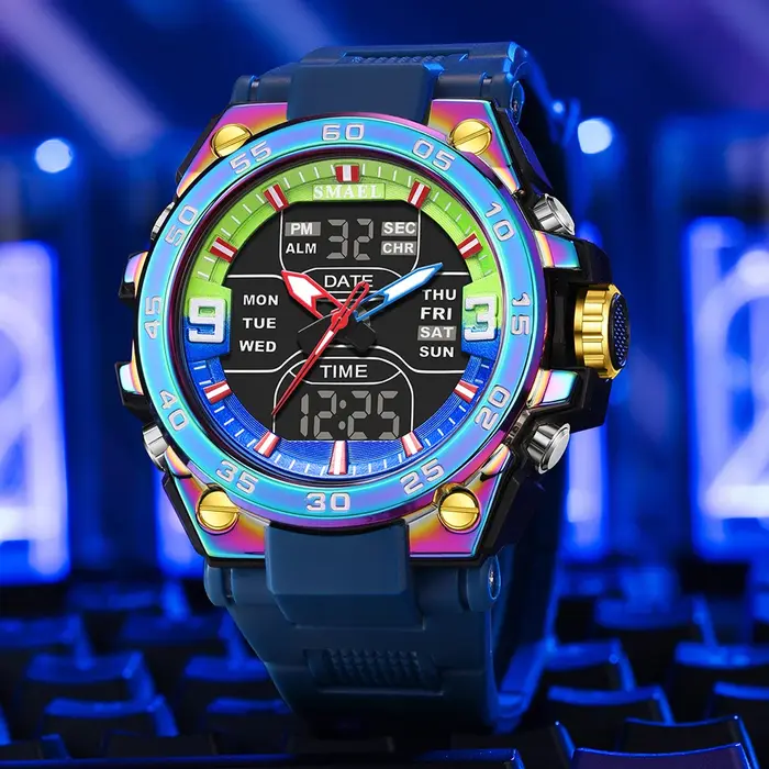 SMAEL Nouvelle Montre Digitale Militaire pour Homme