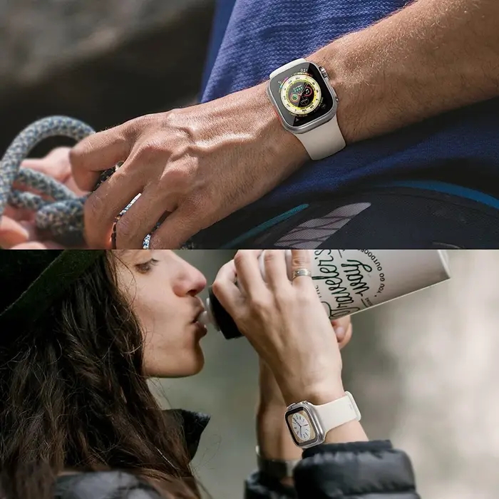 Housse de protection d'écran pour Apple Watch 44mm 45mm 40mm 41mm