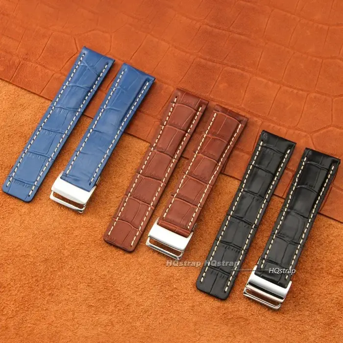 Bracelet de montre en cuir de vache véritable