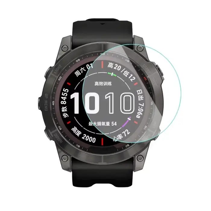 Verre trempé pour Garmin Fenix 7 7S 7X 6 6S 6X Pro saphir HD Film de protection d'écran