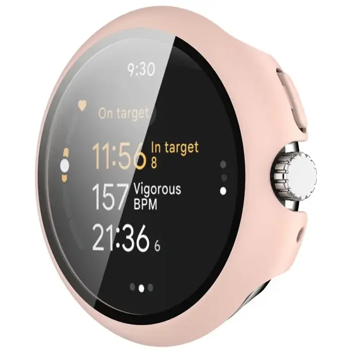 Pour Google Pixel Watch3 41/45MM PC coque Film couverture étui de protection intégré multicolore montre intelligente