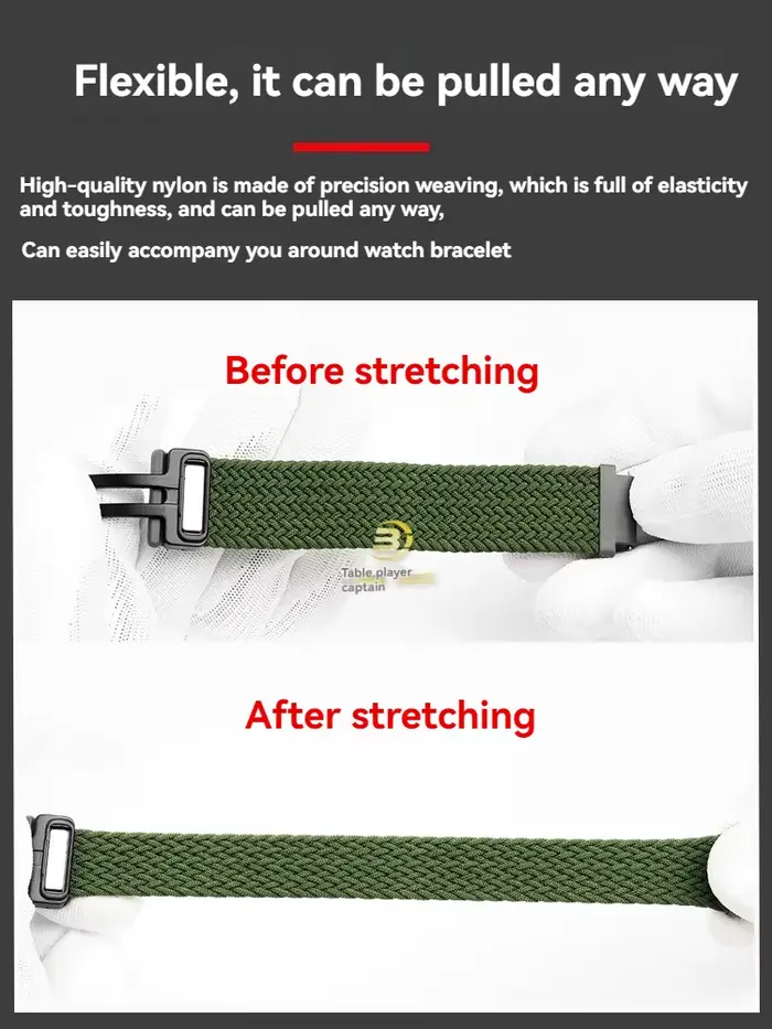 Bracelet de montre en nylon élastique pour Casio A158 A168 A159 A169 F91W AE-1200WHD/ae1300 | Boucle magnétique à